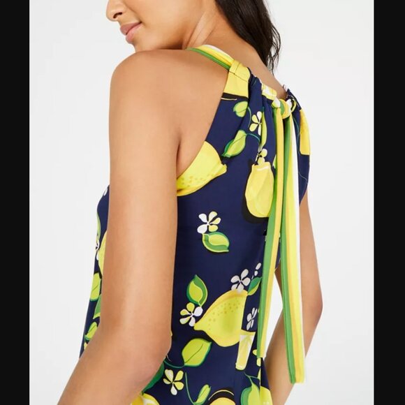 Trina Turk Lemon Print Shift Dress - Picture 3 of 10